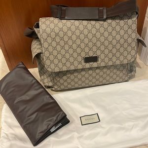 Gucci supreme diaper bag